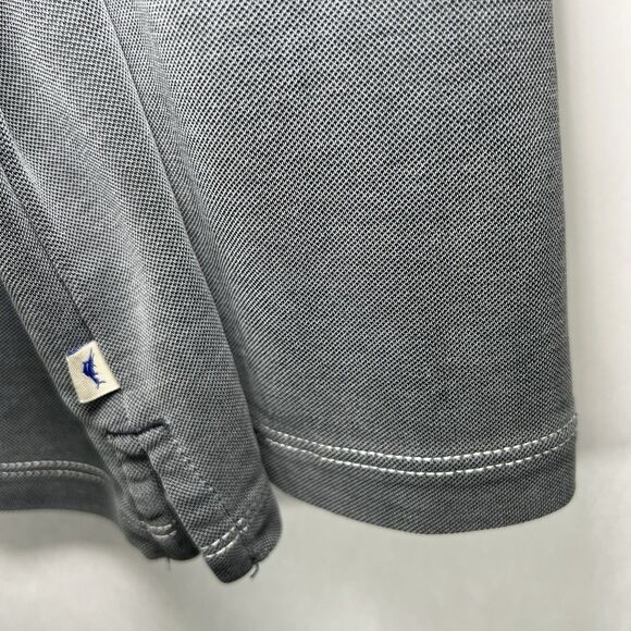 Tommy Bahama Long Sleeve Polo Shirt Mens Size XXL 2XL Gray Tencel Poly Blend EUC - Picture 4 of 11